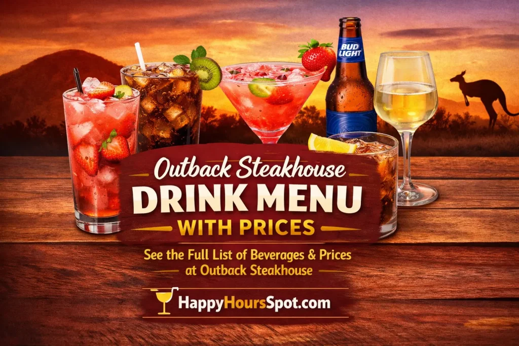 Outback Drink Menu With Prices
