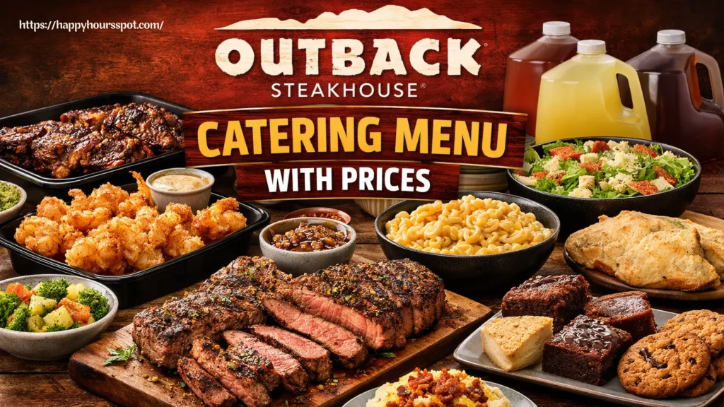 Outback Catering Menu With Prices