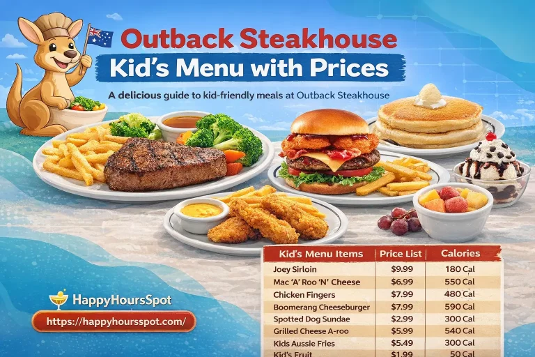 Outback Steakhouse Kids Menu