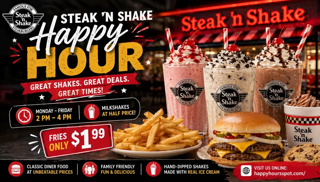 Steak and Shake Happy hour