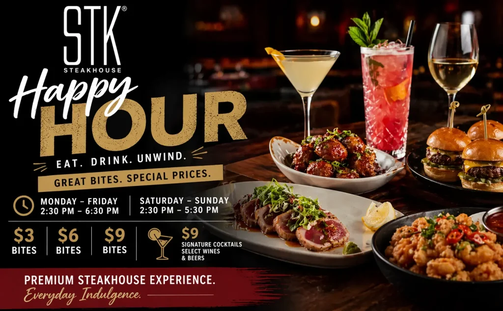 stk steakhouse happy hour